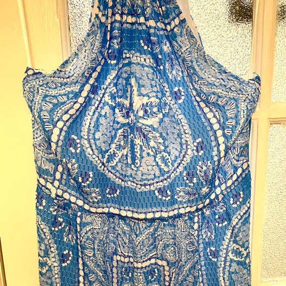 Vineyard Vines Sand Dollar Scarf Print Maxi Dress - Picture 3 of 3